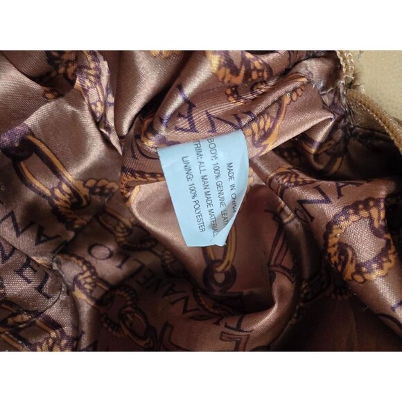 Tignanello Two-Tone Pebble Leather Tote Bag With Dual Shoulder Straps - Picture 10 of 13